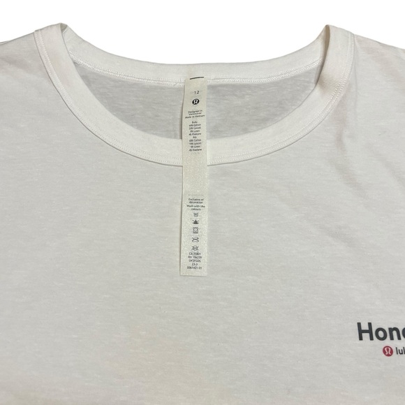 Lululemon Classic-Fit Cotton-Blend T-Shirt Rare Hawaii Aloha Edition New Size 12 - Picture 4 of 7